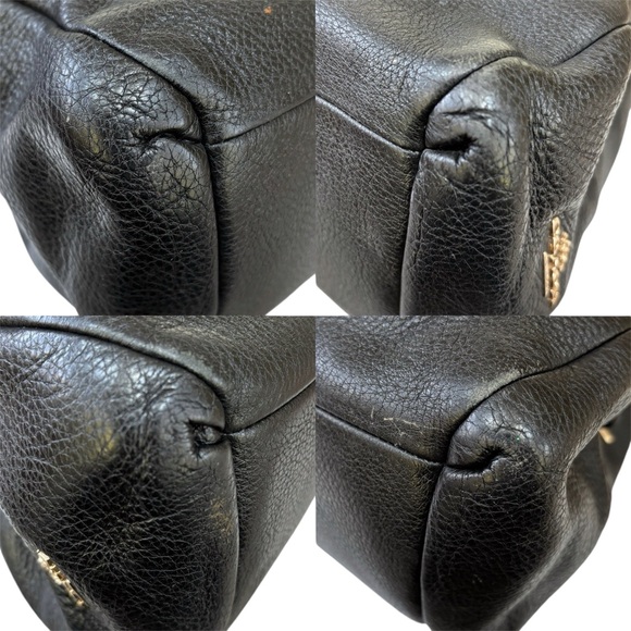 Coach Phoebe Pebbled Leather Shoulder Bag in Black F35723 - Picture 12 of 16